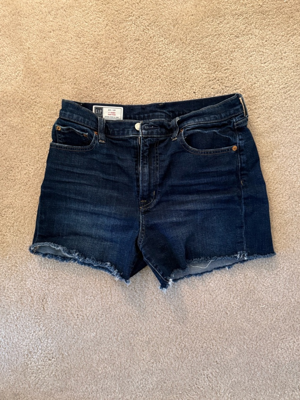 GAP Dark Blue Denim Cutoff Shorts - Women's